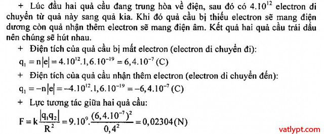 Bài tập thuyết electron, định luật culông: dạng bài tổng hợp lực